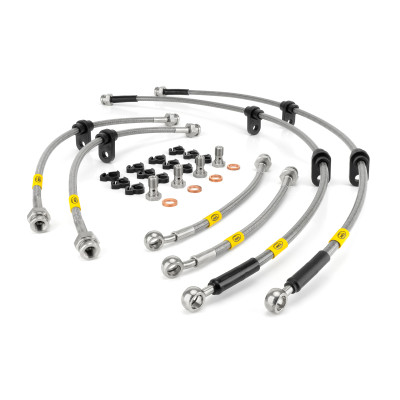 BMW 3 Series E36 318Ti 1.9 Compact (excluding ASC+T from 12/97) ABS 1996-2001 Brake Lines HEL Stainless Steel Braided