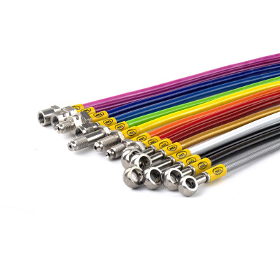 Kawasaki ZXR250RR 1989-1990 Standard Replacement Brake Lines HEL Stainless Steel Braided
